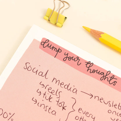 Oh, Laura - A5 notepad - organise your thoughts
