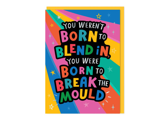 Dotty Black - Born to Break the Mould Card