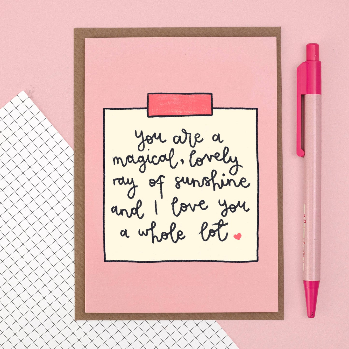 Oh, Laura - Greeting card - 'ray of sunshine'