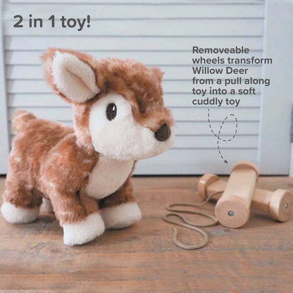 Little Bird Told Me Uk - Willow Deer Pull Along Toy