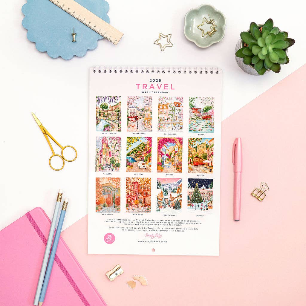 Simply, Katy - 2026 Travel Calendar 