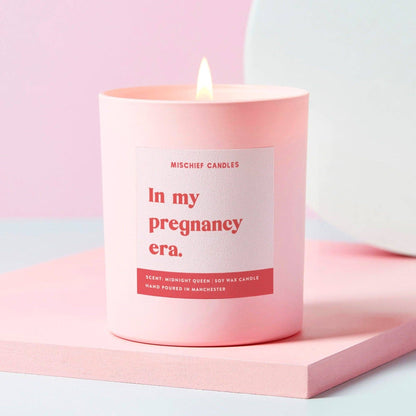 Mischief Candles - Mum To Be Gift Funny Pregnancy Gift Candle In Pregnancy Era