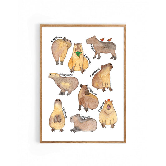 Nova & Me - Capybara A4 Print