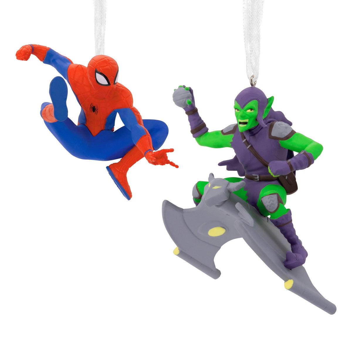 Hallmark - Storied Moments Marvel Ornament Set 2 Spider-Man Greengoblin