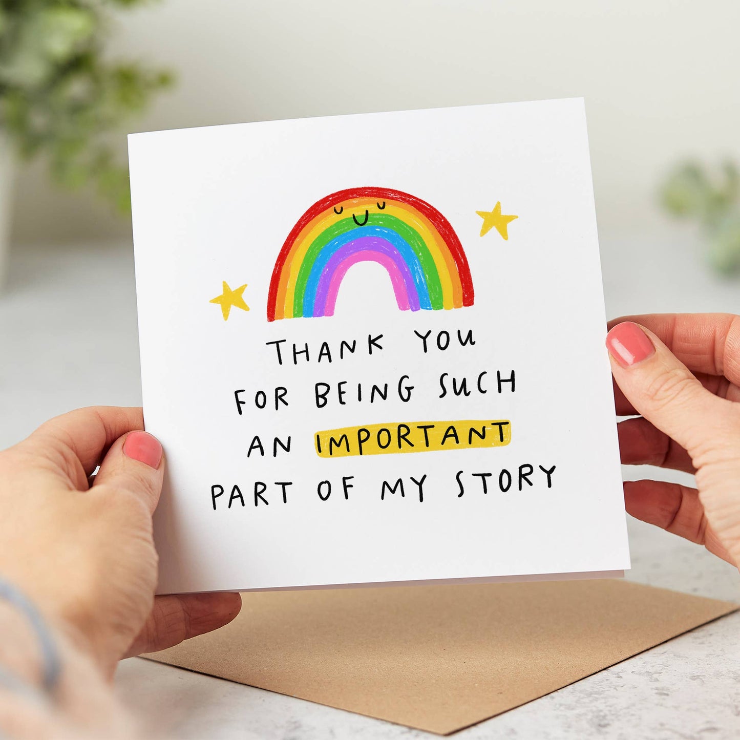Important Part Of My Story - Thank You Card