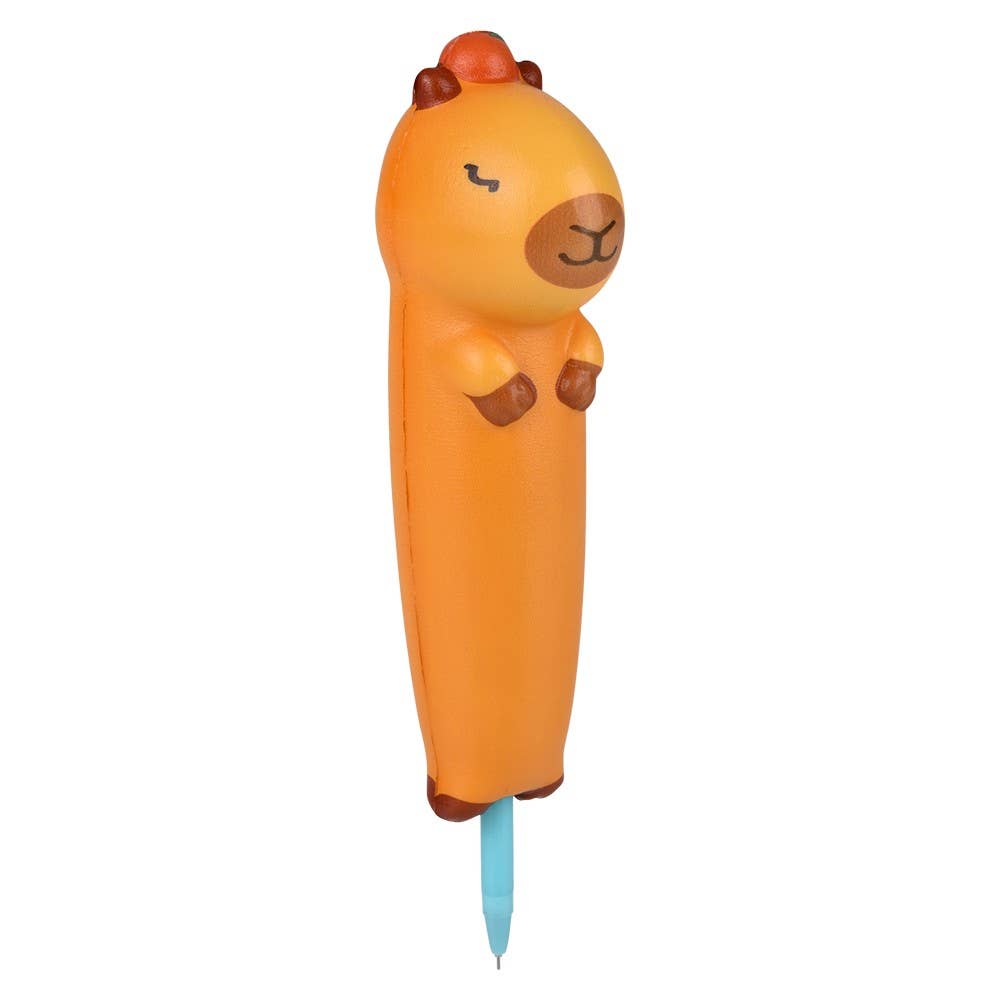 Squish Capybara Fidget Toy Pen Display of 12
