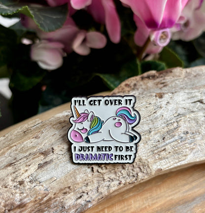 Ocean Ripples - I'll Get Over It... Pin Badge Card