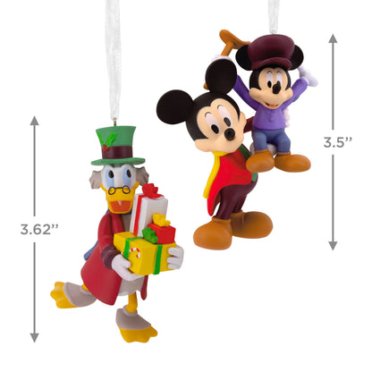 Hallmark - St Disney Christmas Ornaments - Set 2 - Mickey's Xmas Carol