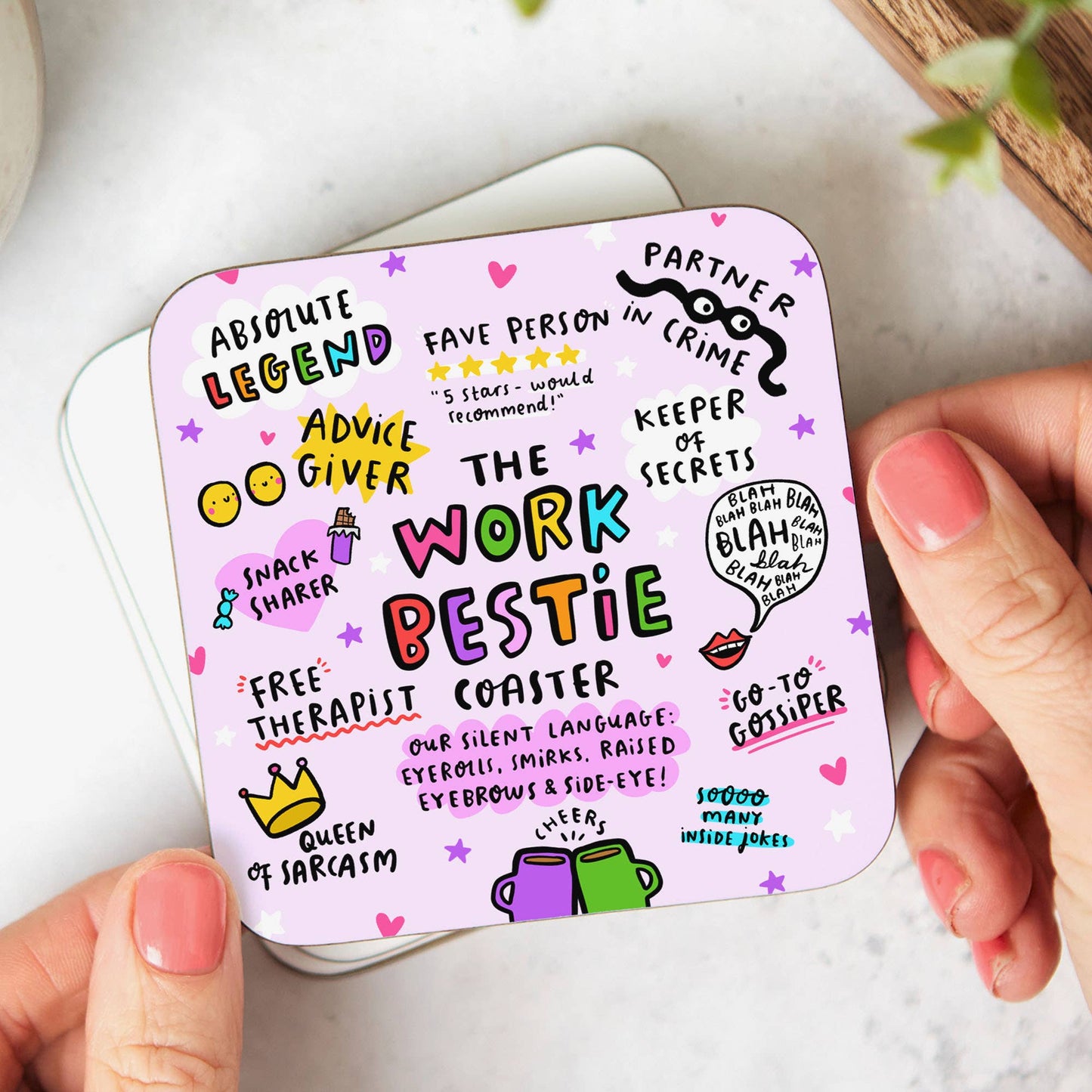 - Work Bestie Coaster