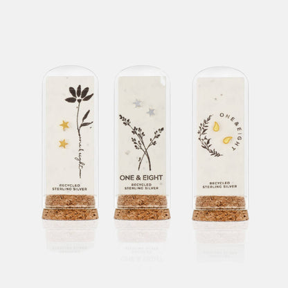 One & Eight - Seed Card Studs