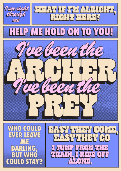 Blue Iris Designs Co - The Archer Taylor Swift print 
