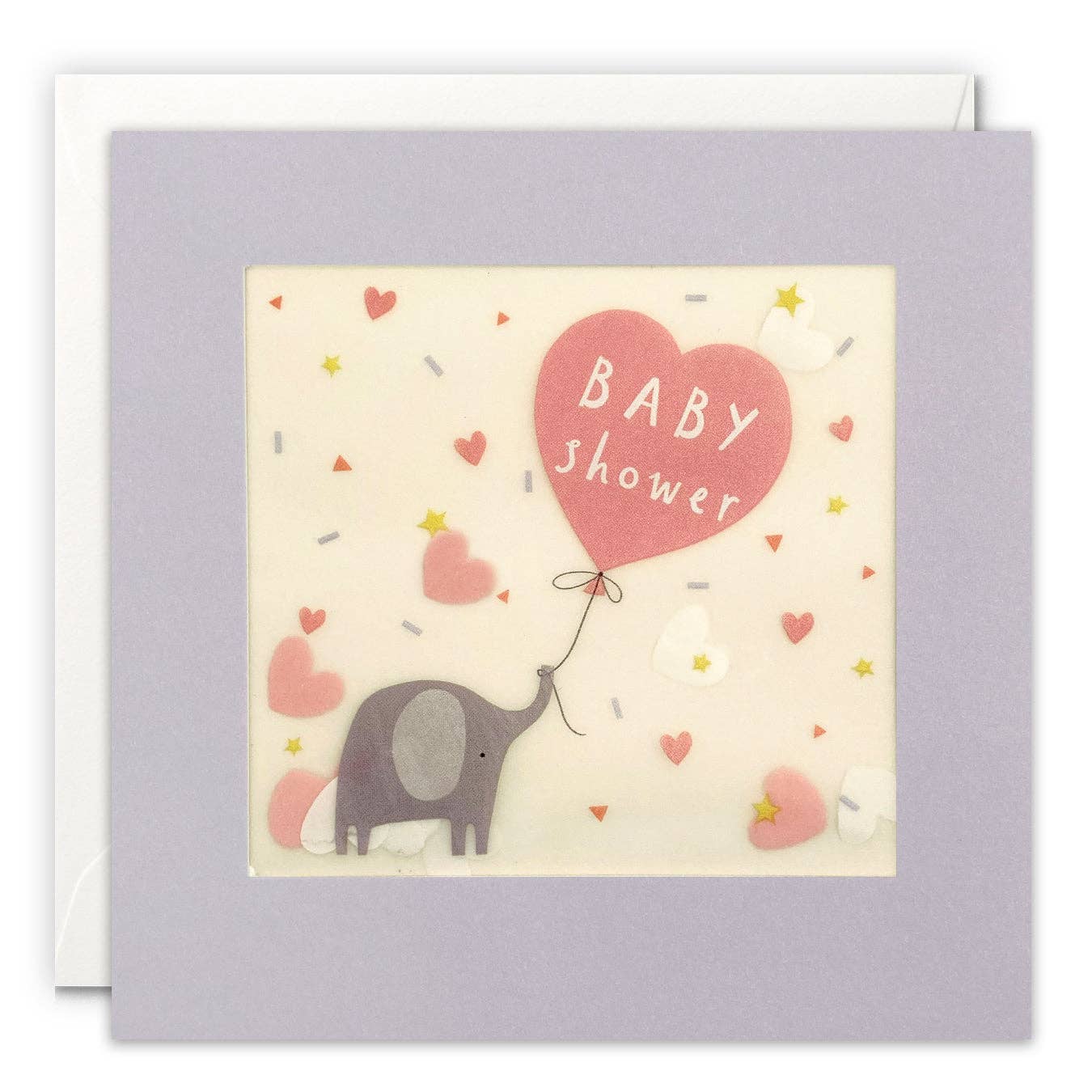 James Ellis - Elephant Confetti Baby Shower Card - Paper Shakies