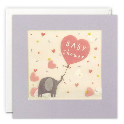 James Ellis - Elephant Confetti Baby Shower Card - Paper Shakies