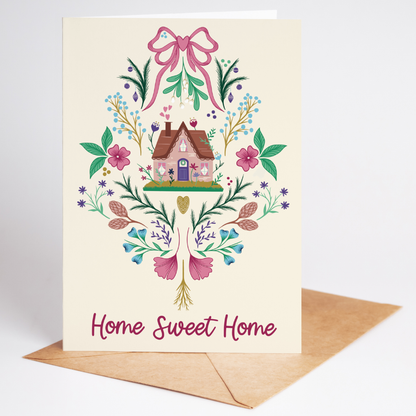Not Today Tuesday - New Home Card | Cute Home | Folk Florals