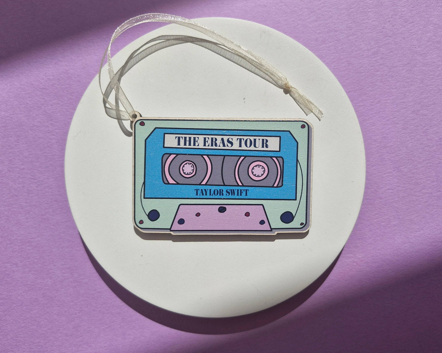 Danni Boden Designs - Taylor Swift ERA's Tour Cassette Bauble/ Wooden Hanging Char