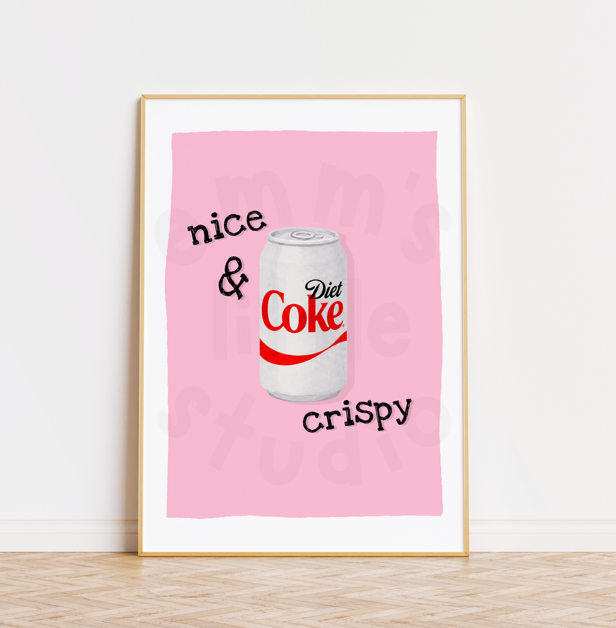 Emm's Little Studio - Nice & Crispy Diet Coke Print