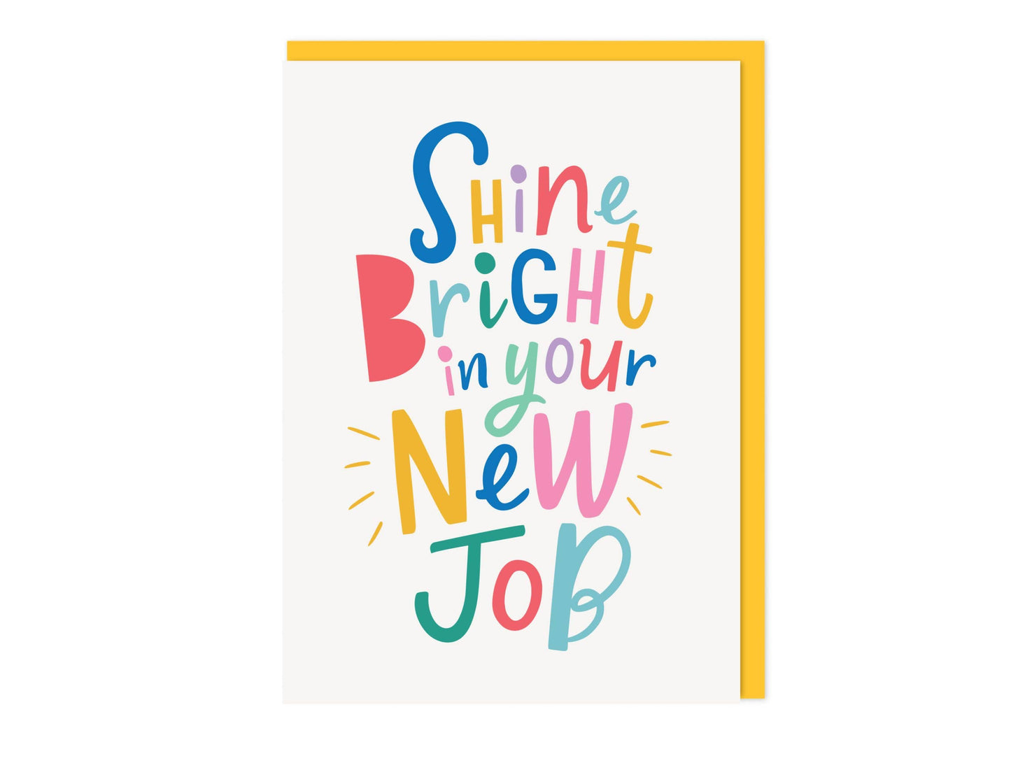 Dotty Black - Shine Bright in your Your New Job Card