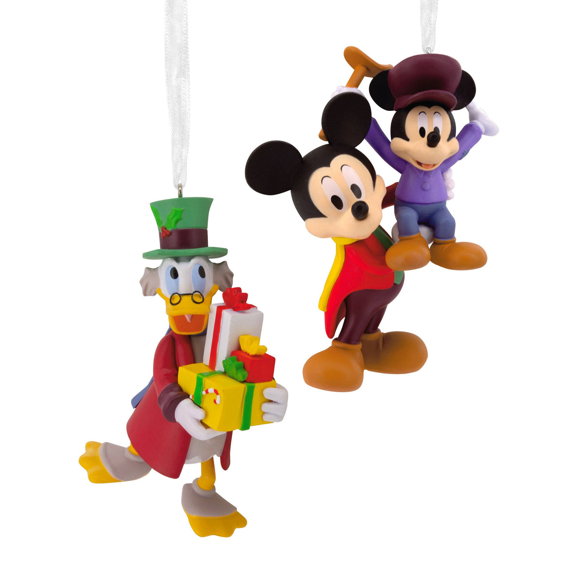 Hallmark - St Disney Christmas Ornaments - Set 2 - Mickey's Xmas Carol