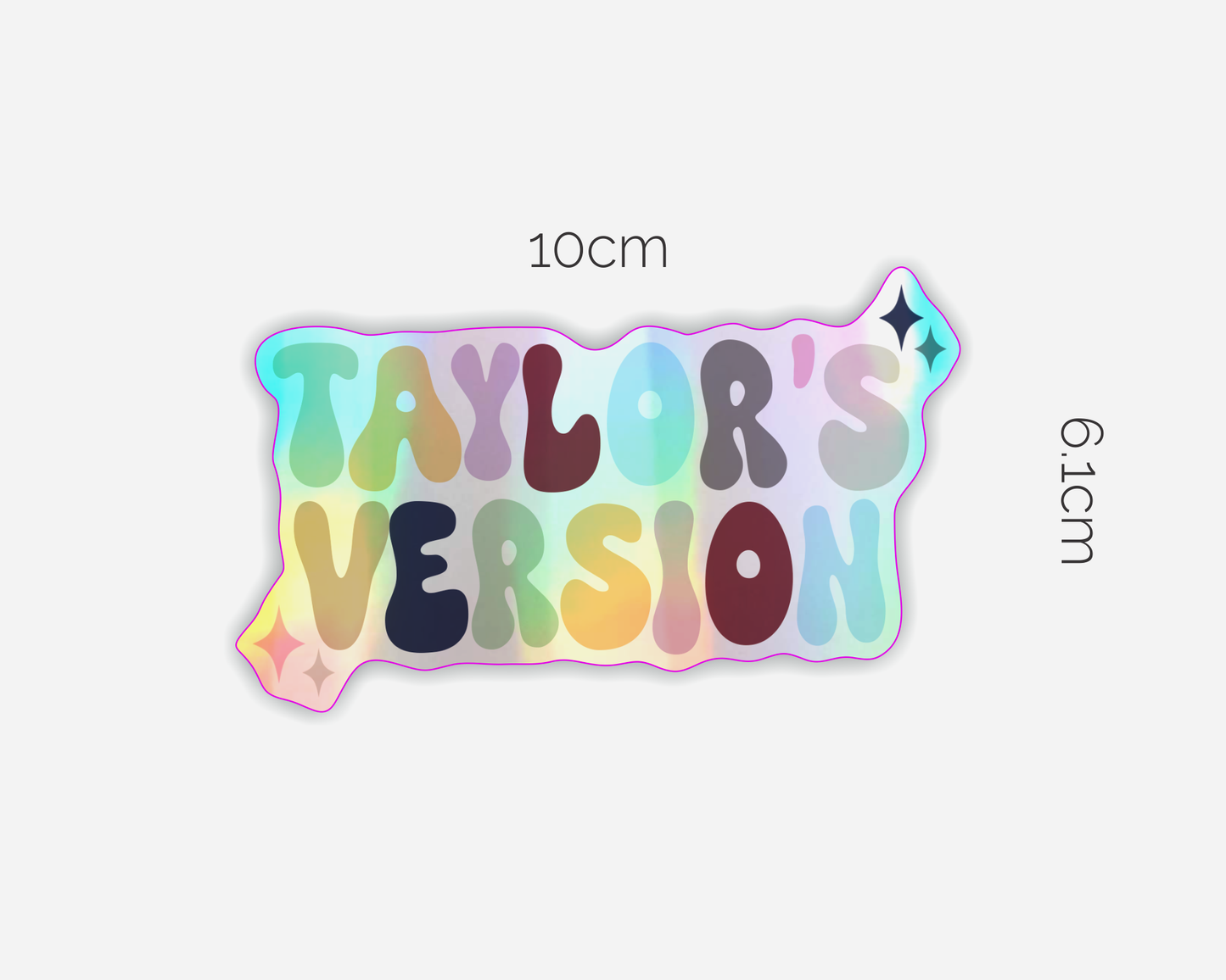 Danni Boden Designs - Taylor Swift Taylors Version Hologram Vinyl Sticker