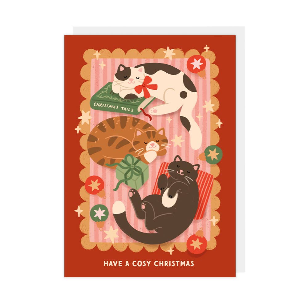 Hopscotch Paper Co. - Christmas Cats, Boxed Christmas Card Packs