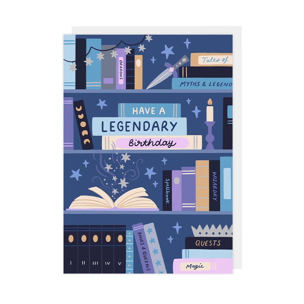 Hopscotch Paper Co. - Legendary Book Birthday Card - Birthday Card for Readers