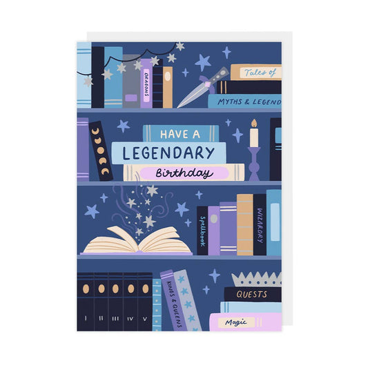 Hopscotch Paper Co. - Legendary Book Birthday Card - Birthday Card for Readers