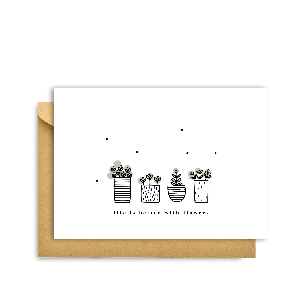 Hygge Cards - LIFE IS BETTER WITH FLOWERS CARD
