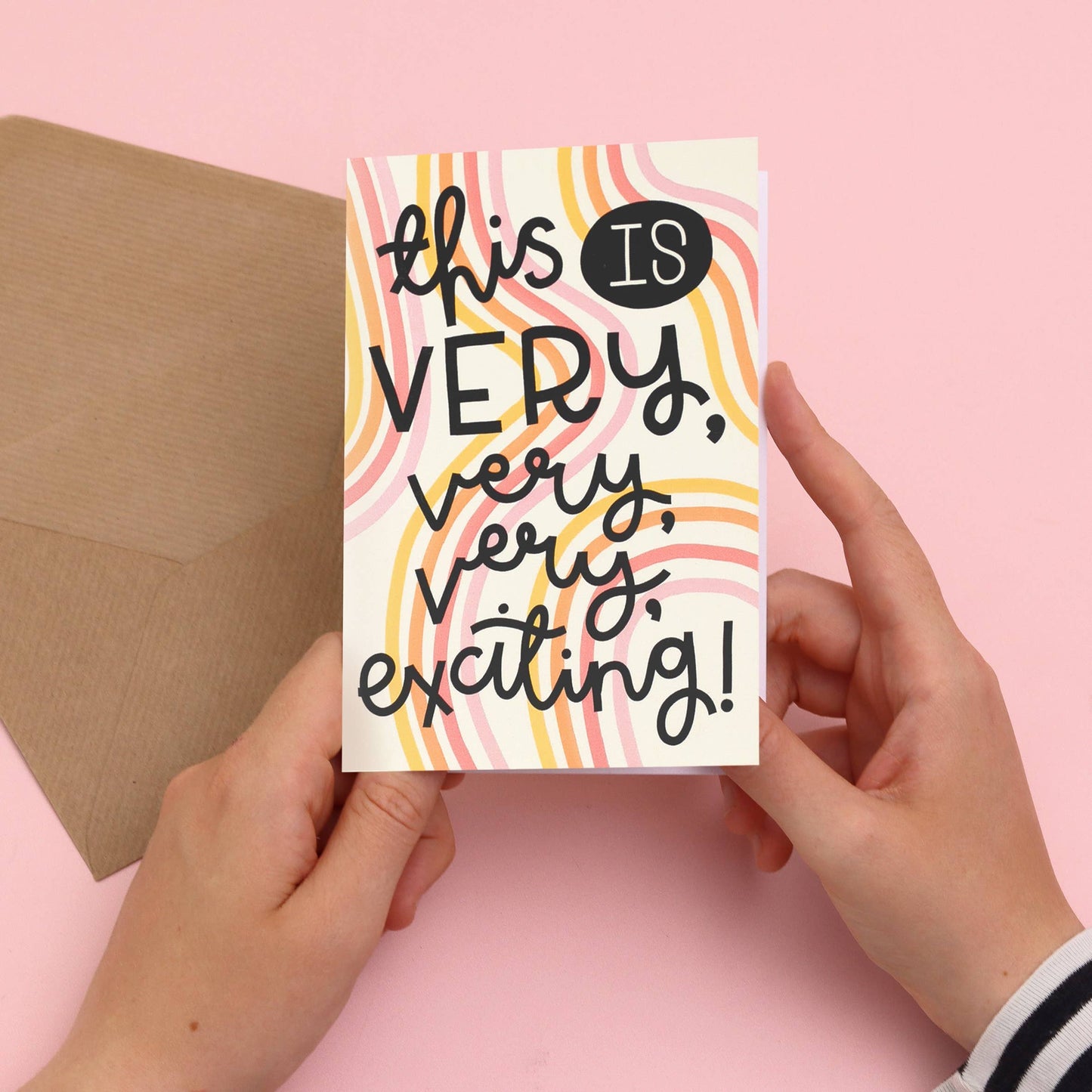 Oh, Laura - Greeting card - 'this is very, very, very exciting'