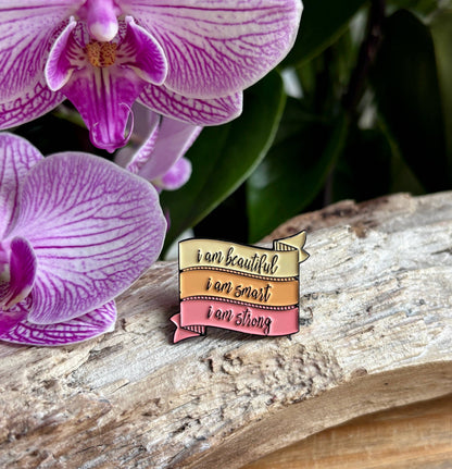 Ocean Ripples - I'm Beautiful... Pin Badge Card