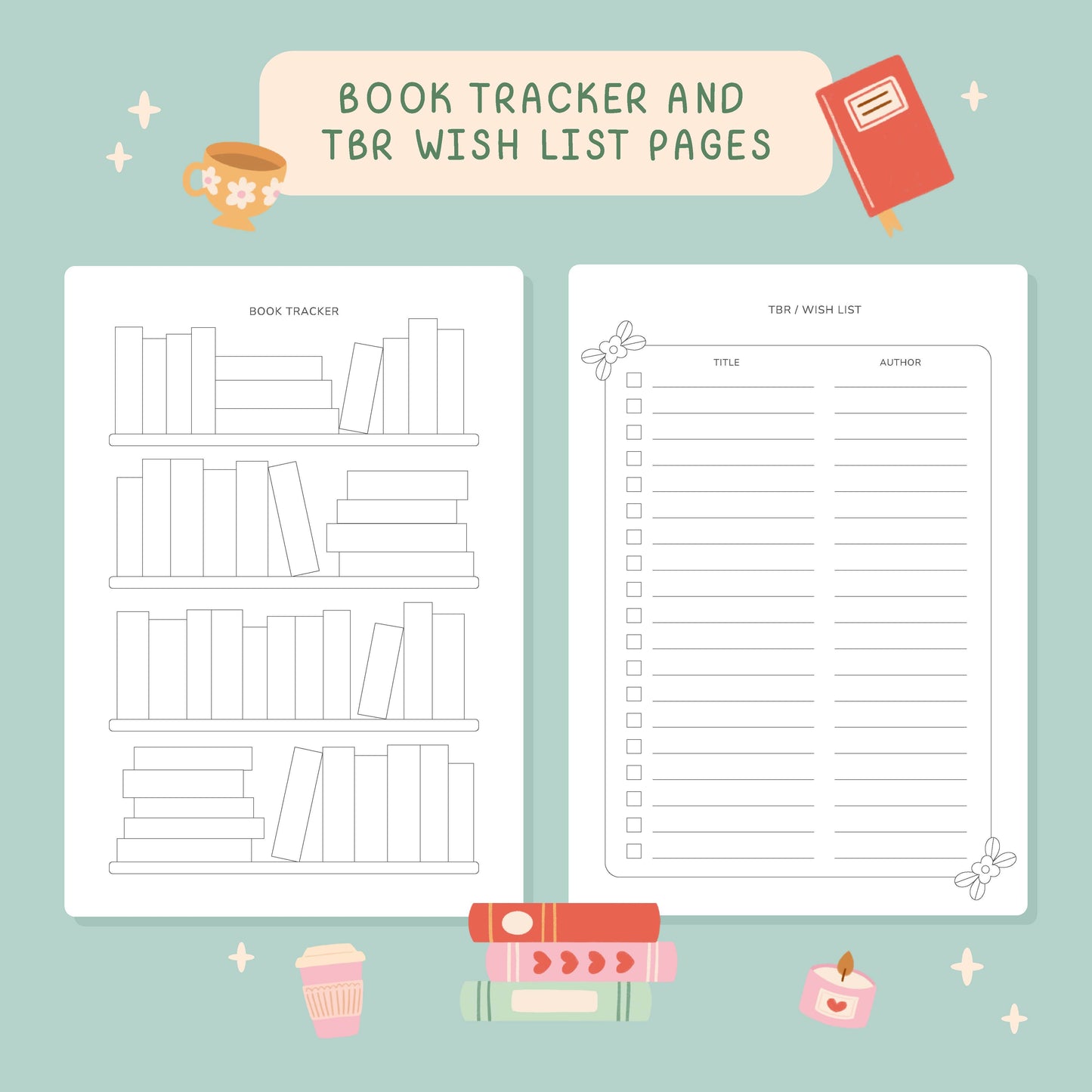 Hopscotch Paper Co. - Reading Journal – 50 Page Book Review Notebook