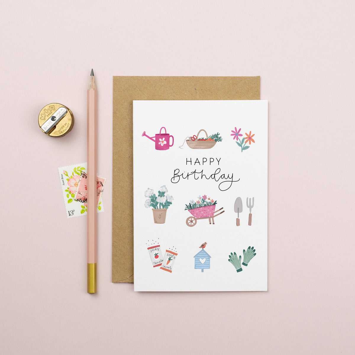 Elizabeth Mugridge - Gardening Birthday Card