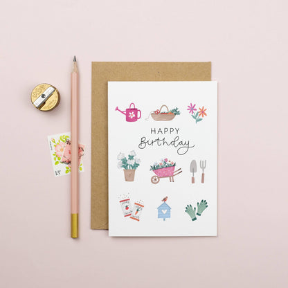 Elizabeth Mugridge - Gardening Birthday Card