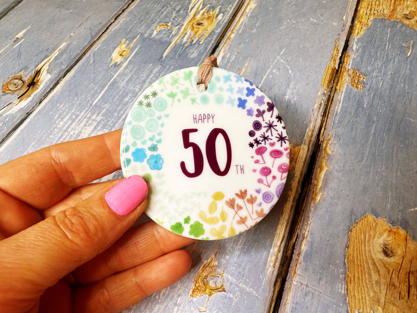 Little Heart - 50 years Floral Ceramic Circle
