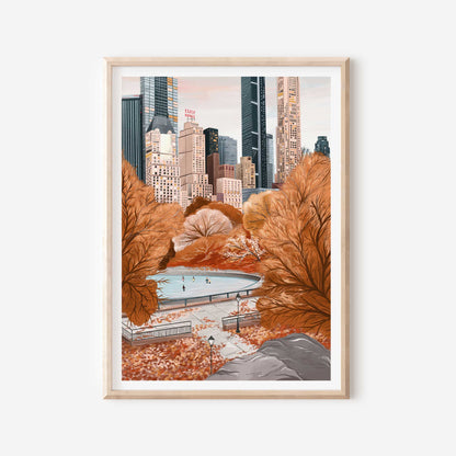 Simply, Katy - Central Park in Autumn Print