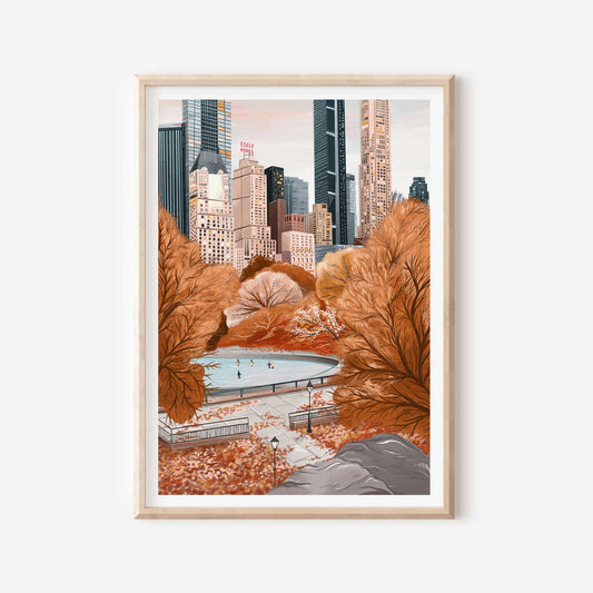 Simply, Katy - Central Park in Autumn Print