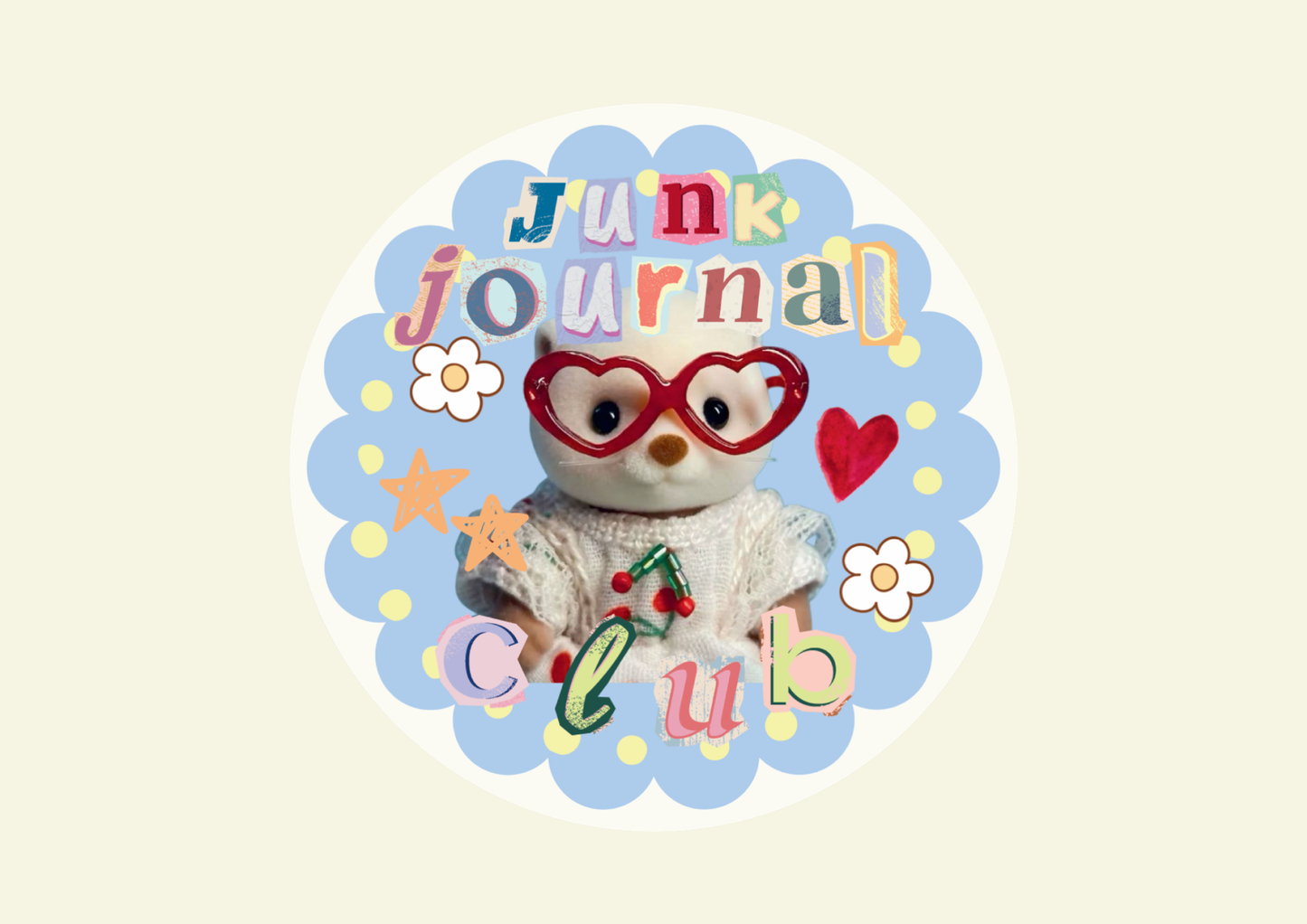 Shellflower - Junk Journal Club Vinyl Sticker