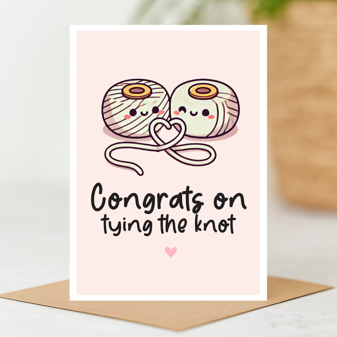 The Playful Press - Tying the Knot Wedding Greeting Card