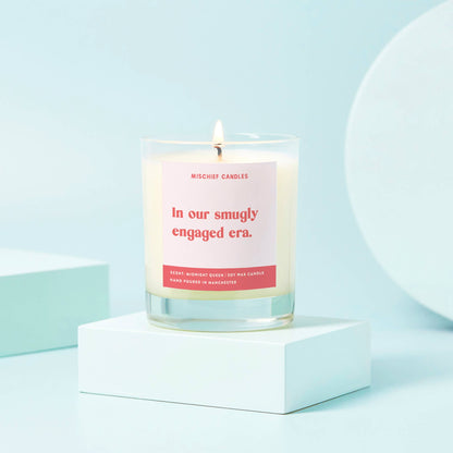 Mischief Candles - Funny Engagement Gift For Fiancé Candle Smugly Engaged Era
