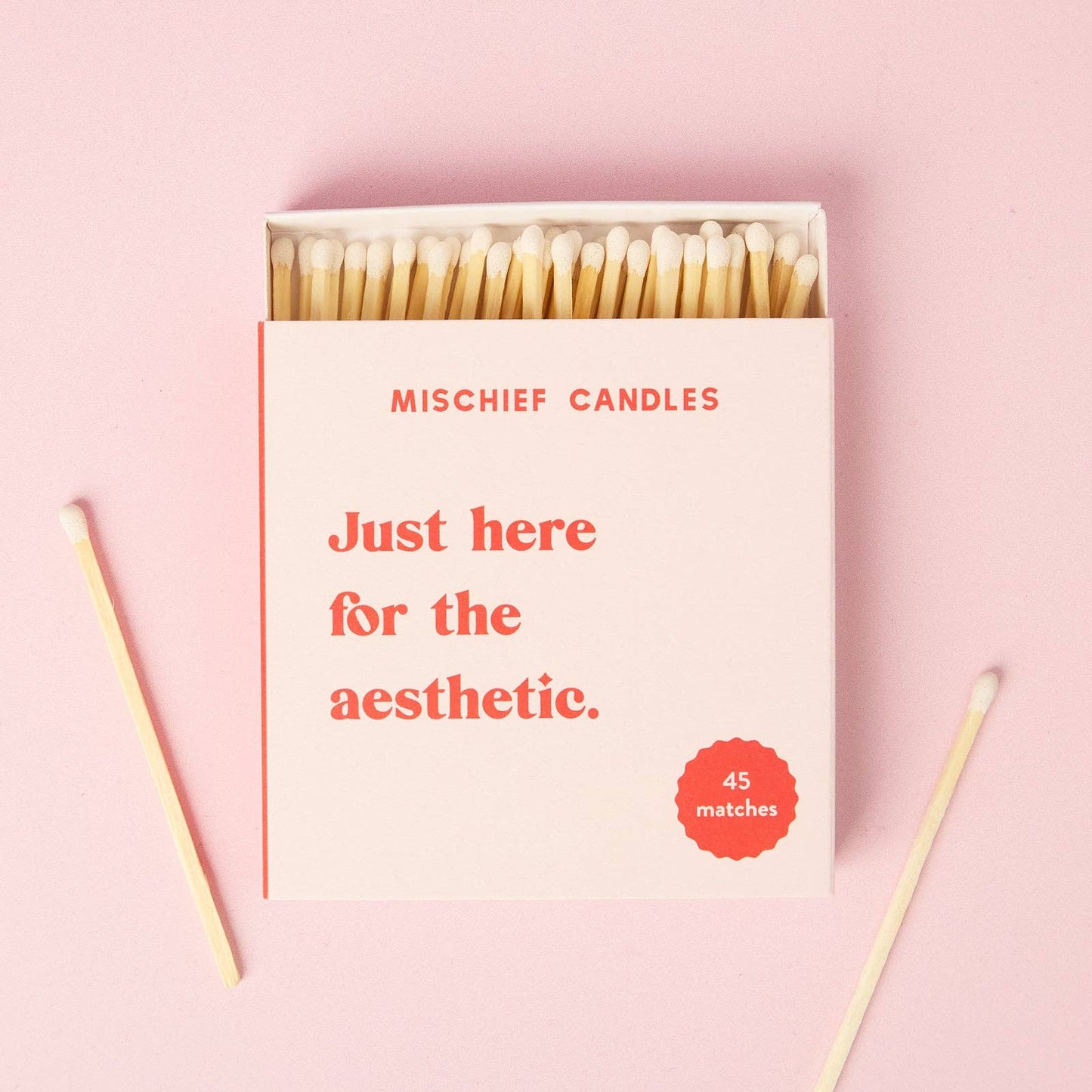 Mischief Candles - Mischief Candles Large Matchbox Just Here for the Aesthetic