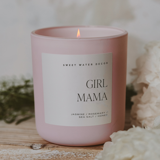 Sweet Water Decor - *NEW* Girl Mama 15 oz Soy Candle, Matte Jar - Mother's Day