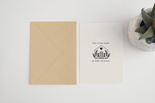 Blue Iris Designs Co - This is our place we make the rules Taylor Swift A6/5x7 Card