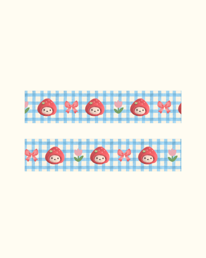 Shellflower - Strawberry Bunny Washi Tape 