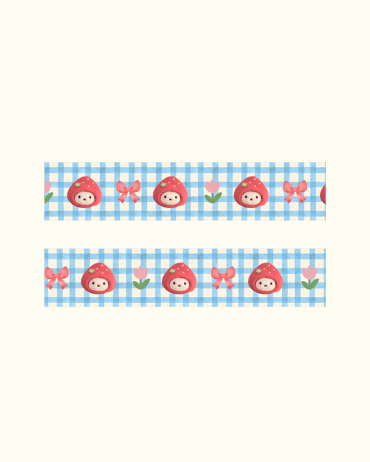 Shellflower - Strawberry Bunny Washi Tape 