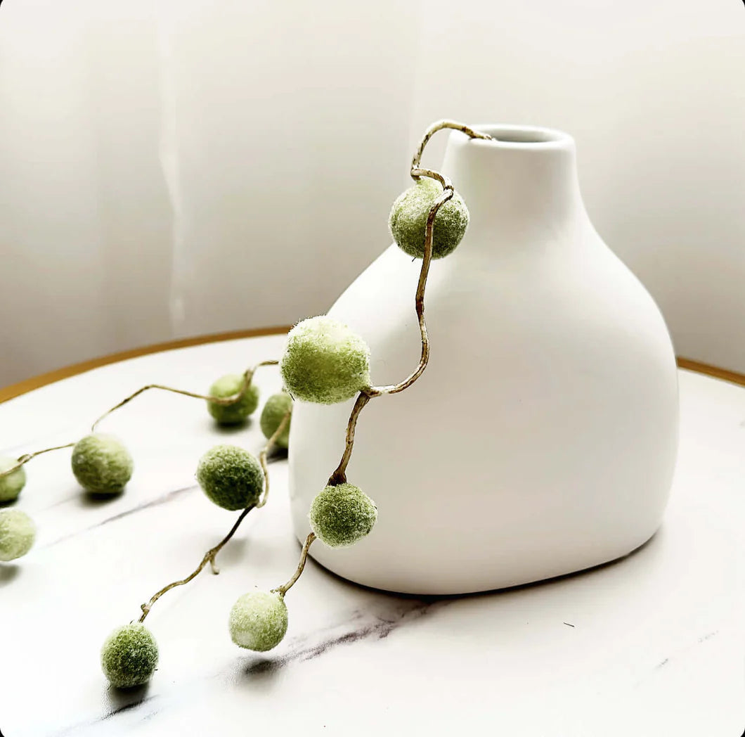 White Matt Vase