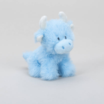 Jomanda Soft Toys & Accessories - UK Based - Baby Blue Mini Highland Cow Soft Toy COOllectible Cow