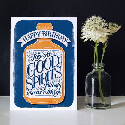 Alexandra Snowdon - Good Spirits Birthday Card