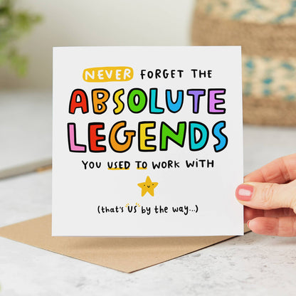Absolute Legends - New Job Leaving Card