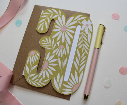Ellice Owens Designs - Floral 30th Birthday Card for Her