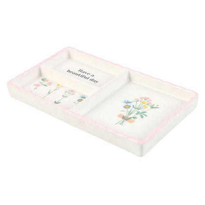 Have a Beautiful Day Floral Mother's Day Trinket Tray -birthday gift, mothers day gift