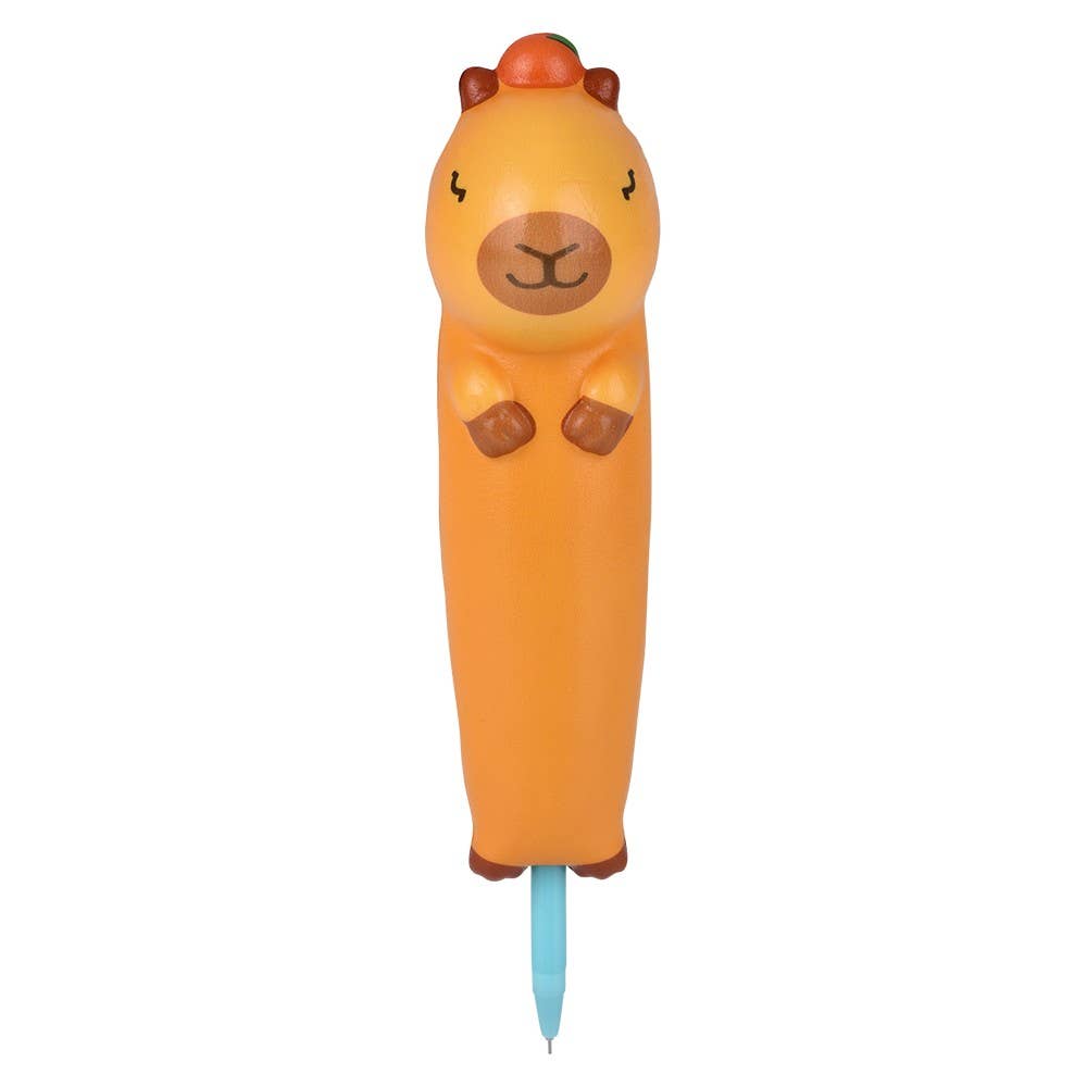 Squish Capybara Fidget Toy Pen Display of 12